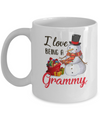 I Love Being A Grammy Snowman Gift For Christmas Day Mug Coffee Mug | Teecentury.com