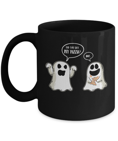 Funny Ghost Halloween Pizza Costume Mug Coffee Mug | Teecentury.com