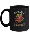 One Thankful Grammy Leopard Turkey Thanksgiving Gift Mug Coffee Mug | Teecentury.com