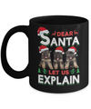 Dear Santa Funny German Shepherd Puppies Christmas Gift Mug Coffee Mug | Teecentury.com