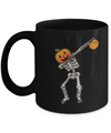 Halloween Dabbing Skeleton Basketball Mug Coffee Mug | Teecentury.com