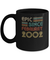 Epic Since February 2002 Vintage 20th Birthday Gifts Mug Coffee Mug | Teecentury.com