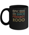 Epic Since February 2000 Vintage 22th Birthday Gifts Mug Coffee Mug | Teecentury.com