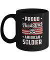 Proud Husband Of A Soldier Army Wife Veteran Mug Coffee Mug | Teecentury.com