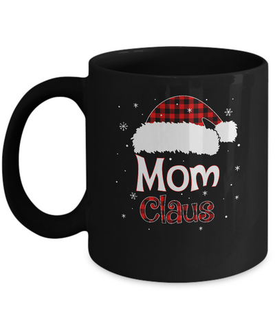 Santa Mom Claus Red Plaid Family Pajamas Christmas Gift Mug Coffee Mug | Teecentury.com