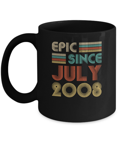 Epic Since July 2008 Vintage 14th Birthday Gifts Mug Coffee Mug | Teecentury.com