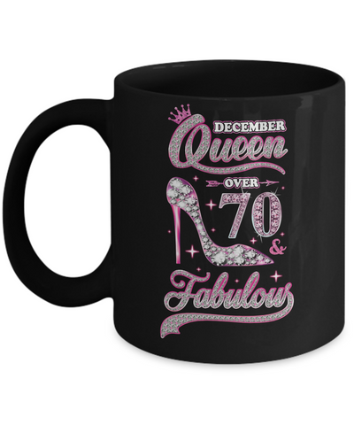 December Queen 70 And Fabulous 1952 70th Years Old Birthday Mug Coffee Mug | Teecentury.com