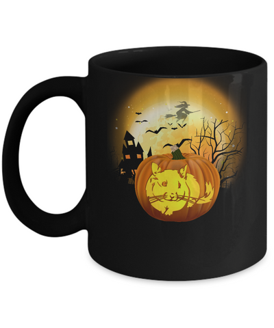Pumpkin Chinchilla Halloween Human Costume Mug Coffee Mug | Teecentury.com
