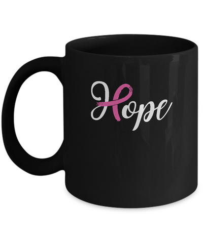 Breast Cancer Awareness Pink Ribbon Hope Mug Coffee Mug | Teecentury.com