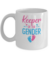 Keeper Of Gender Reveal Party Idea Baby Announcement Mug Coffee Mug | Teecentury.com