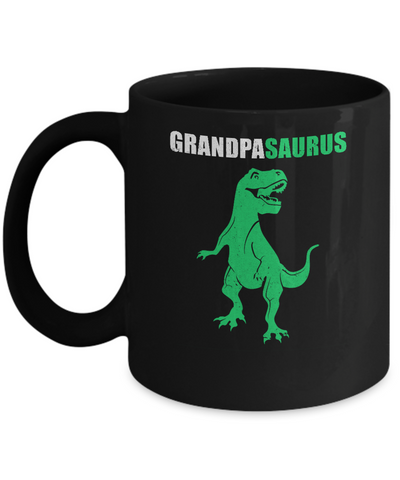 Grandpasarus Funny Dinosaur First Time Grandpa Fathers Day Mug Coffee Mug | Teecentury.com