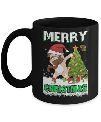 Cute Pug Claus Merry Christmas Ugly Sweater Mug Coffee Mug | Teecentury.com