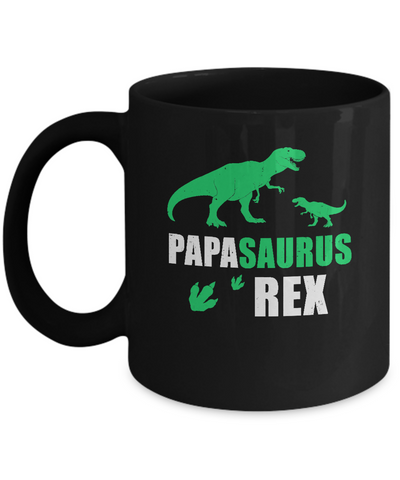 Dinosaur T-Rex Grandpasaurus Papa Saurus Dinosaur T-Rex Fathers Day Mug Coffee Mug | Teecentury.com