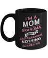 I'm A Mom Grandma And A Great Grandma Nothing Scares Me Mug Coffee Mug | Teecentury.com