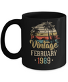 Retro Classic Vintage February 1989 33th Birthday Gift Mug Coffee Mug | Teecentury.com