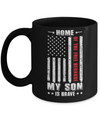Home Of The Free Because My Son Is Brave Dad Mom Mug Coffee Mug | Teecentury.com