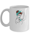 Support Ovarian Cancer Awareness Warrior Believe Mug Coffee Mug | Teecentury.com