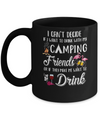 I Want To Drink With My Camping Friends Flamingo Mug Coffee Mug | Teecentury.com