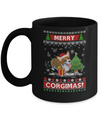 Funny Merry Corgmas Santa Corgi Ugly Christmas Sweater Mug Coffee Mug | Teecentury.com