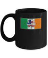 Shamrock Irish Ireland USA American Flag Gift Mug Coffee Mug | Teecentury.com