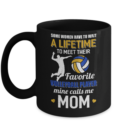Funny My Favorite Volleyball Player Calls Me Mom Mug Coffee Mug | Teecentury.com