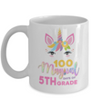 100 Magical Days Of 5Th Grade School Unicorn Girl Gift Mug Coffee Mug | Teecentury.com