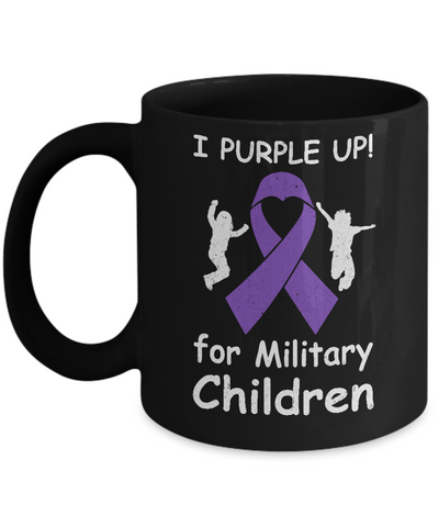 I Purple Up For Month Of The Military Child Mug Coffee Mug | Teecentury.com