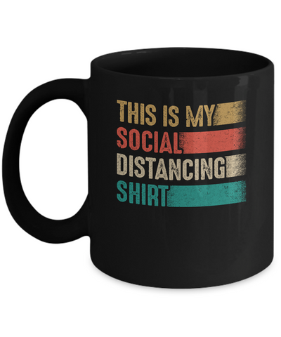 This Is My Social Distancing Vintage Mug Coffee Mug | Teecentury.com