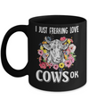 I Just Freaking Love Cows Mug Coffee Mug | Teecentury.com