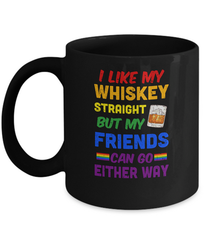 LGBTQ Gay Queer Lesbian Pride Whiskey Straight Mug Coffee Mug | Teecentury.com