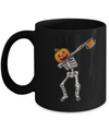 Halloween Dabbing Skeleton Football Mug Coffee Mug | Teecentury.com