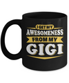 I Get My Awesomeness From My Gigi Youth Mug Coffee Mug | Teecentury.com
