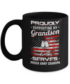 Supporting My Grandson As He Serves Proud Army Grandpa Mug Coffee Mug | Teecentury.com