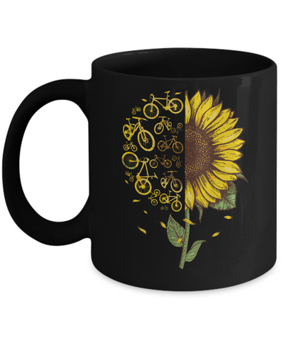 Sunflower Cycling Cycle Mug Coffee Mug | Teecentury.com