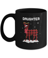Daughter Deer Red Plaid Christmas Family Matching Pajamas Mug Coffee Mug | Teecentury.com