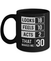 1992 30th Years Old Birthday Looks Feels Acts Make Me 30th Mug Coffee Mug | Teecentury.com