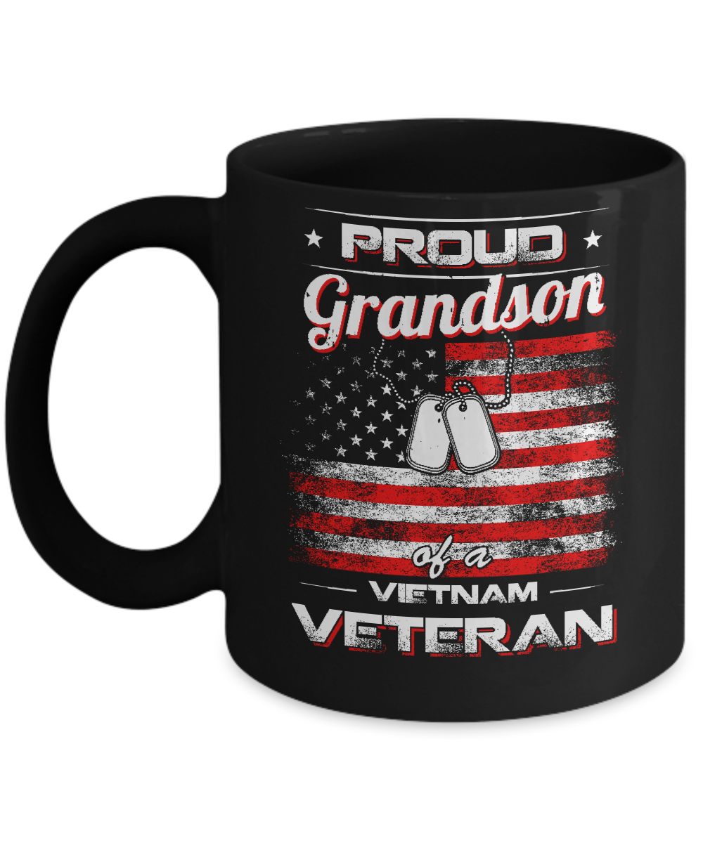 Proud Grandson Of A Viet Nam Veteran Mug Coffee Mug | Teecentury.com