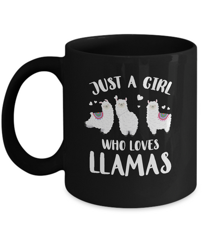 Just A Girl Who Loves Llamas Mug Coffee Mug | Teecentury.com