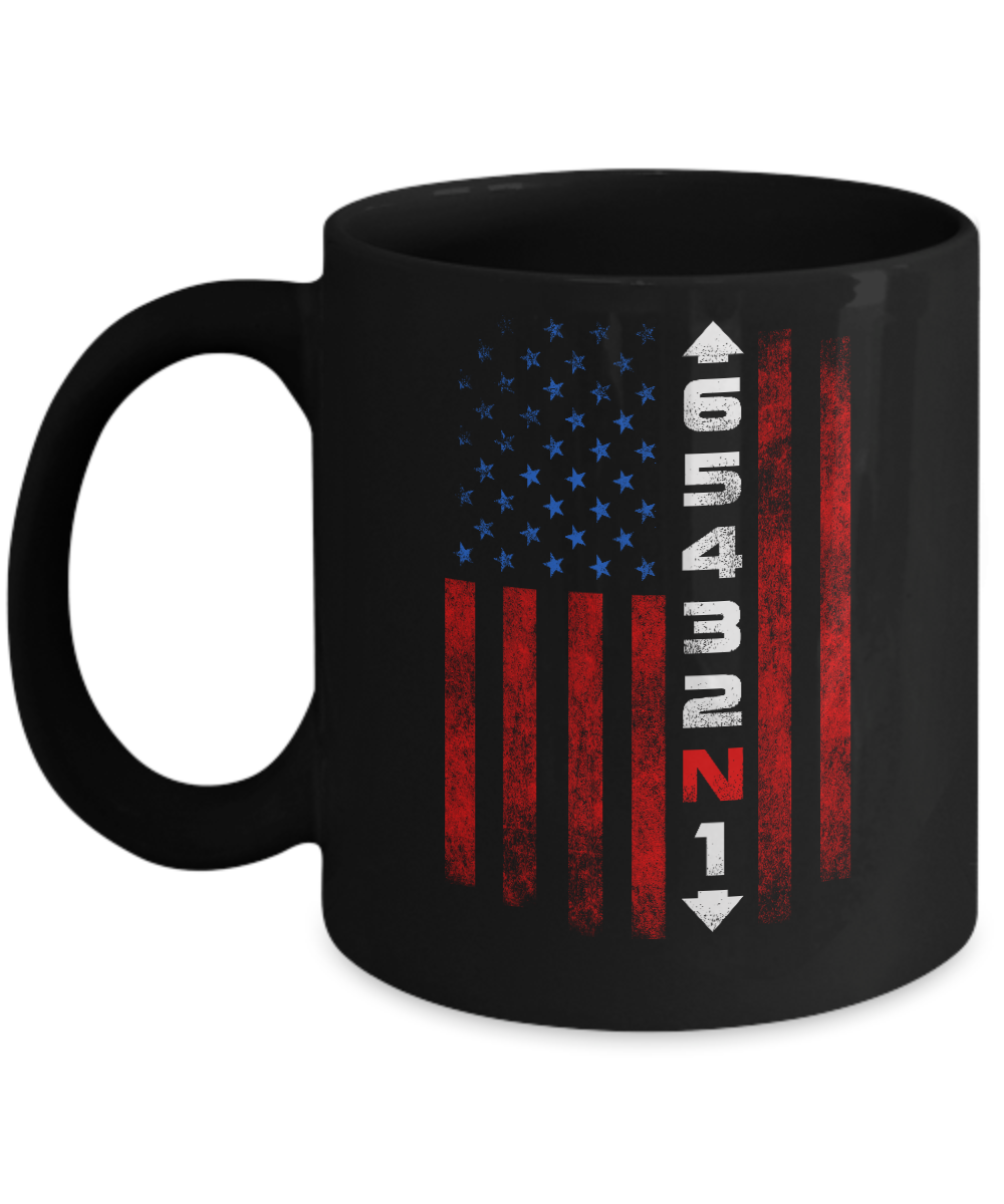 Motorcycle Gears Fun Motorbike American Us Flag Mug Coffee Mug | Teecentury.com