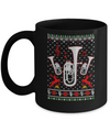 Santa Euphonium Ugly Christmas Sweater Gifts Mug Coffee Mug | Teecentury.com
