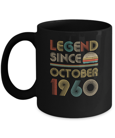 Legend Since October 1960 Vintage 62th Birthday Gifts Mug Coffee Mug | Teecentury.com