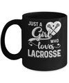 Just A Girl Who Loves Lacrosse Mug Coffee Mug | Teecentury.com