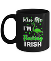 Kiss Me I'm Flocking Irish Green Flamingo St Patrick's Day Mug Coffee Mug | Teecentury.com
