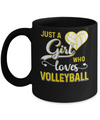 Just A Girl Who Loves Volleyball Mug Coffee Mug | Teecentury.com