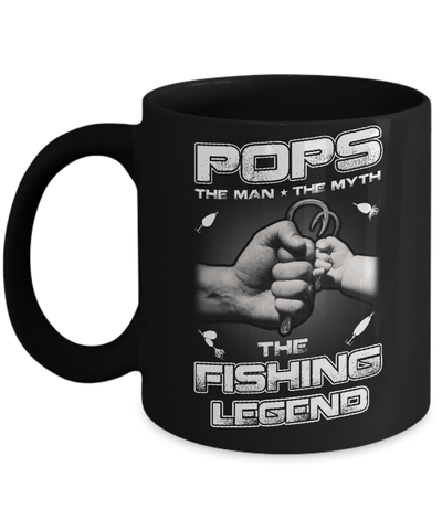 Pops The Man The Myth The Fishing Legend Mug Coffee Mug | Teecentury.com