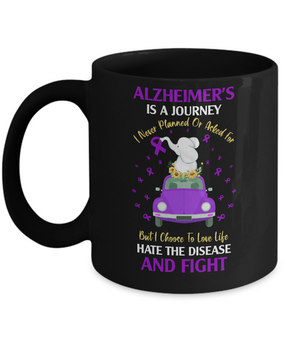 Alzheimer's Awareness Is A Journey Mug Coffee Mug | Teecentury.com