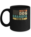 Vintage Retro BEST DOG GRANDPA EVER American Flag Fathers Day Mug Coffee Mug | Teecentury.com