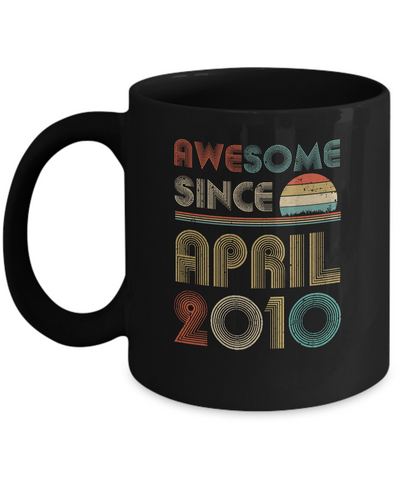 Awesome Since April 2010 Vintage 12th Birthday Gifts Mug Coffee Mug | Teecentury.com