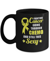 Fighting Cancer Chemo And Still This Sexy Yellow Awareness Mug Coffee Mug | Teecentury.com