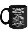 Grandad One Who Breaks All The Rules And Loves Every Second Of It Mug Coffee Mug | Teecentury.com